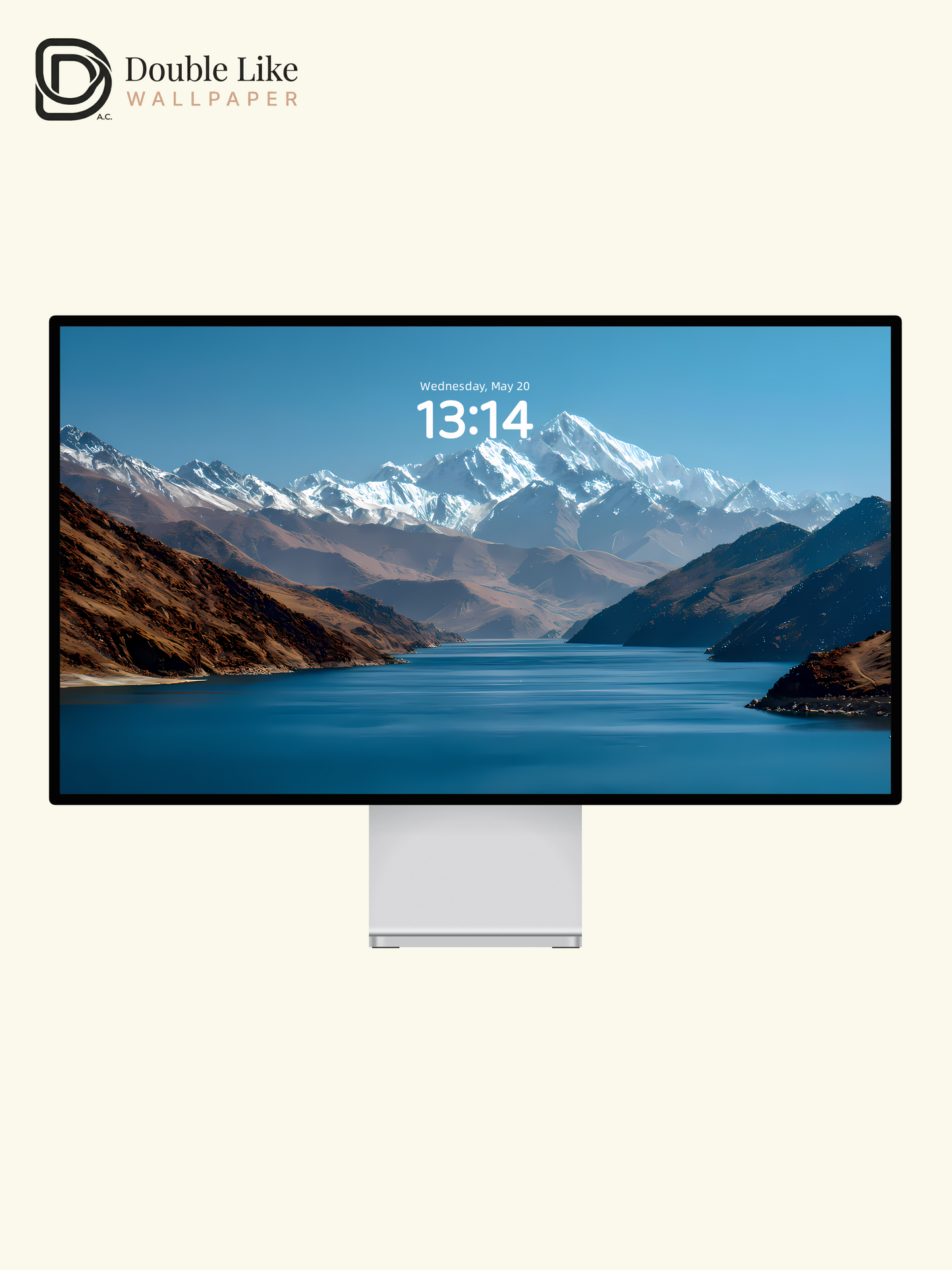 Aesthetic Snow Mountain Lake Nature Landscape Digital Art Wallpaper Pack [#LFHL1024]
