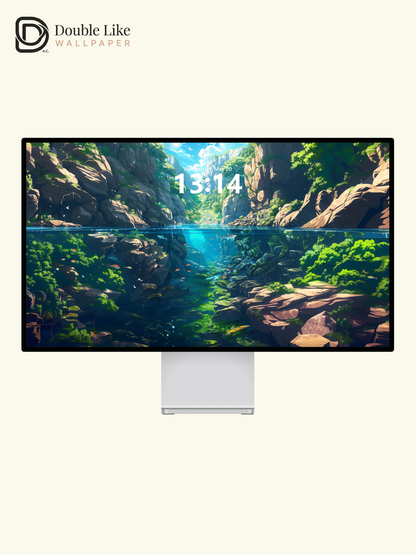 Canyon River Underwater Nature Anime Inspired Wallpaper Pack [#WGF044]