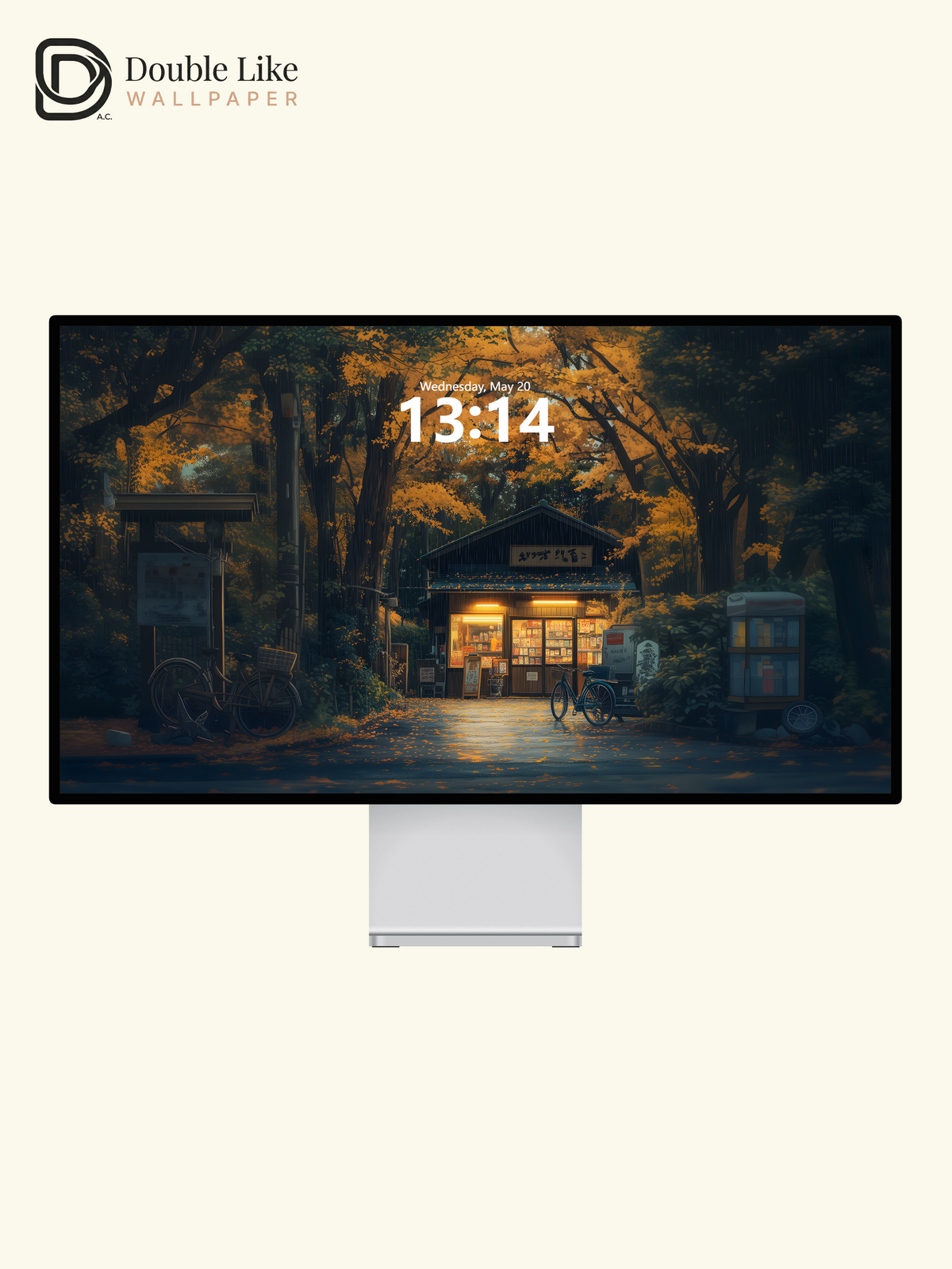 Cozy Autumn Forest Shop Anime Aesthetic Wallpaper Pack [#WGF116]