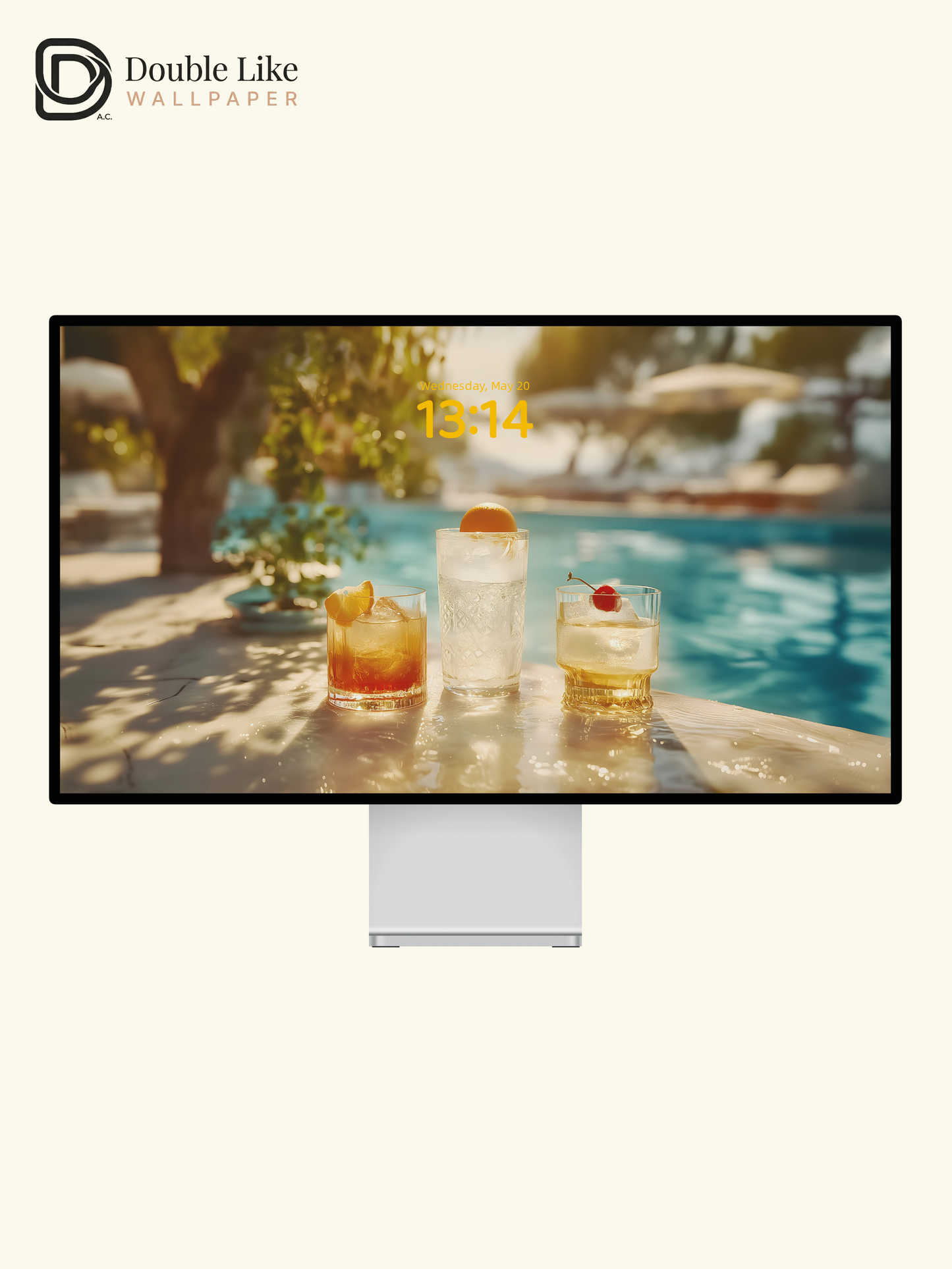 Refreshing Poolside Iced Drinks Relaxing Summer Lock Screen Wallpaper Pack [#ZJYX0503]
