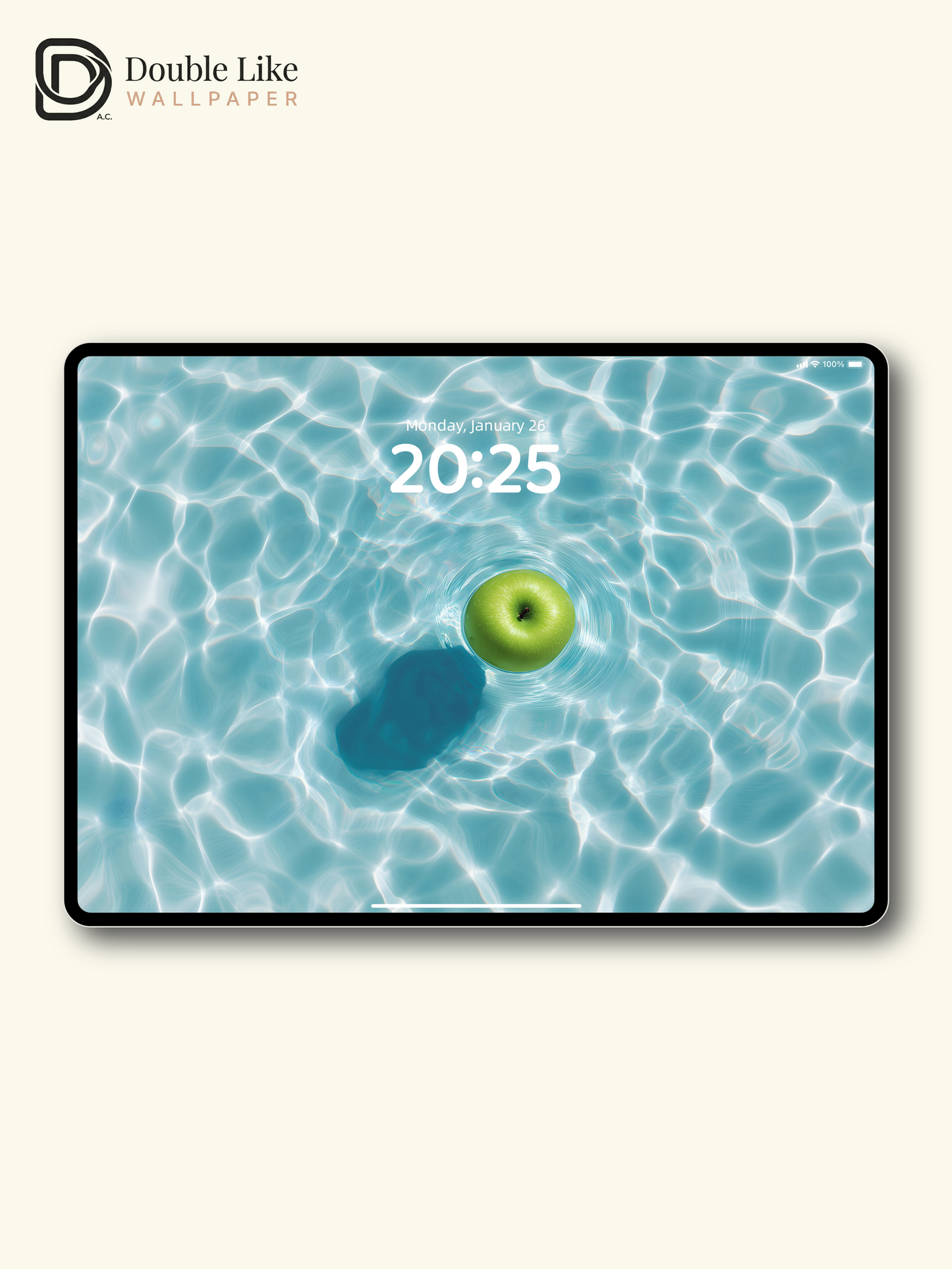 Refreshing Green Apple Sparkling Water Minimalist Wallpaper Pack [#ZJYX0858]