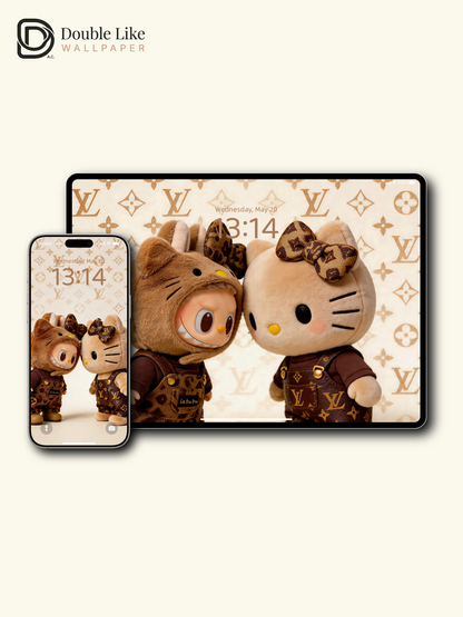 Double the Cuteness, Double the Love 馃 | Romantic Wallpaper Pack [#JJ368]