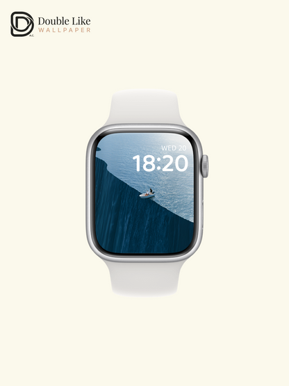 Surreal Ocean Edge & White Boat Wallpaper Pack [#JJ1399]