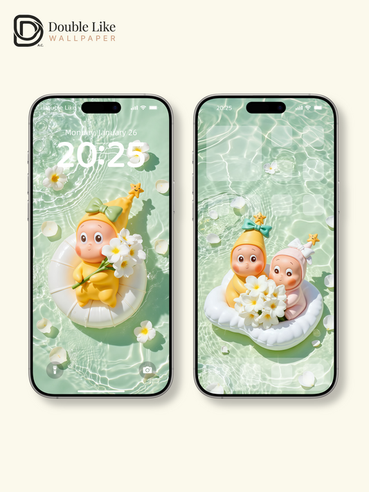 starlight Buddy · Summer Water Dream | Fresh Healing Wallpaper Pack [#JJ159]