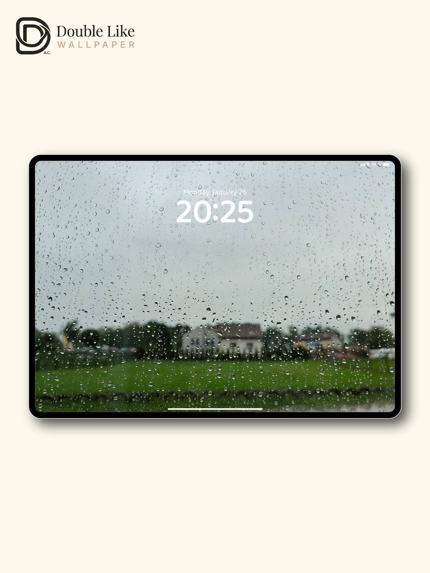 Atmospheric Rainy Window Blurry Suburb Landscape Wallpaper Pack, Compatible with iPhone & Android Lock Screen, Tablet, PC & Smart Watch HD Wallpapers [#ZMY513]