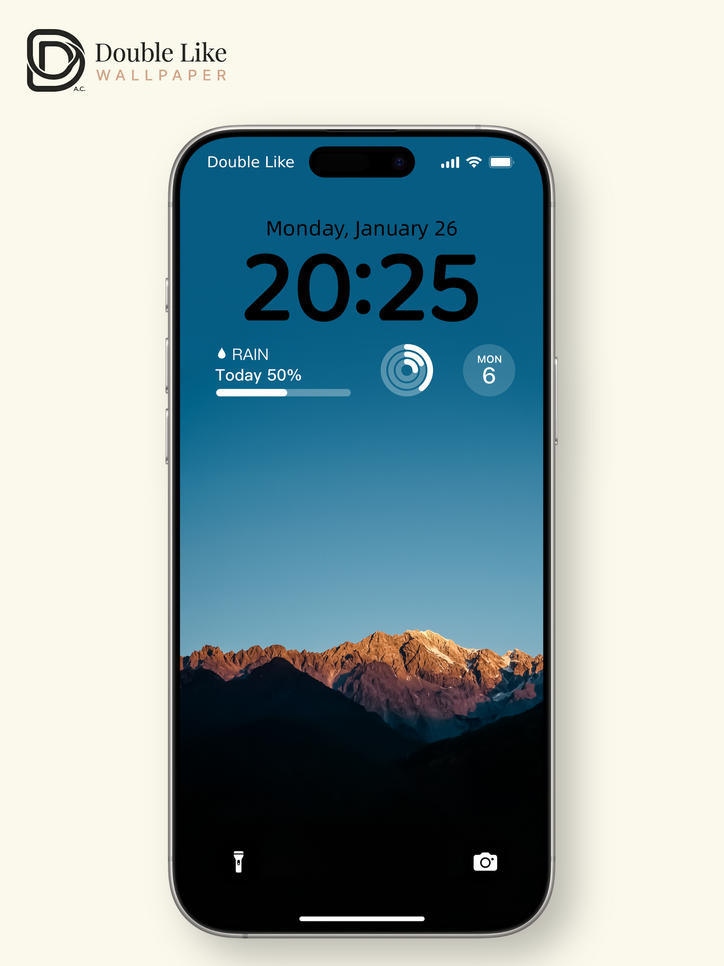Golden Hour Snow Mountain Crest Blue Sky Aesthetic Wallpaper Pack [#ZMY130]
