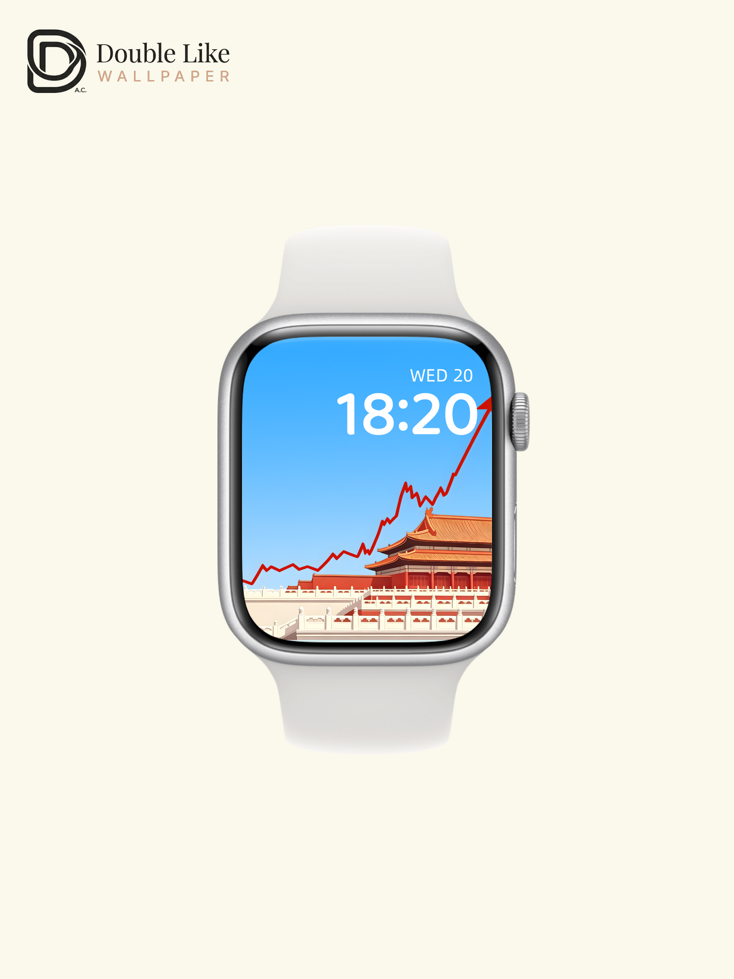 Chinese Palace Rising Arrow Illustration Motivation Wallpaper Pack [#ZMY548]