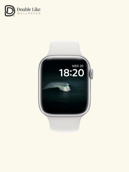 Dark Minimalist Ocean Wave Crashing Aesthetic Wallpaper Pack [#ZMY527]