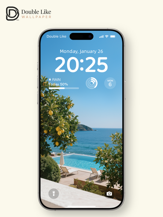 Mediterranean Coast Healing Ocean View Wallpaper Pack [#LFHL30312]
