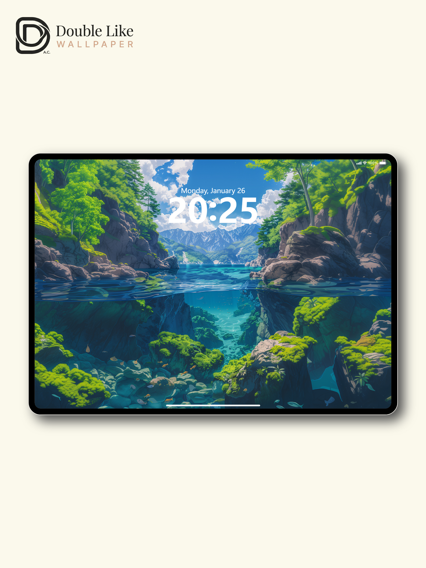 Crystal Clear Lake Nature Anime Inspired Wallpaper Pack [#WGF039]