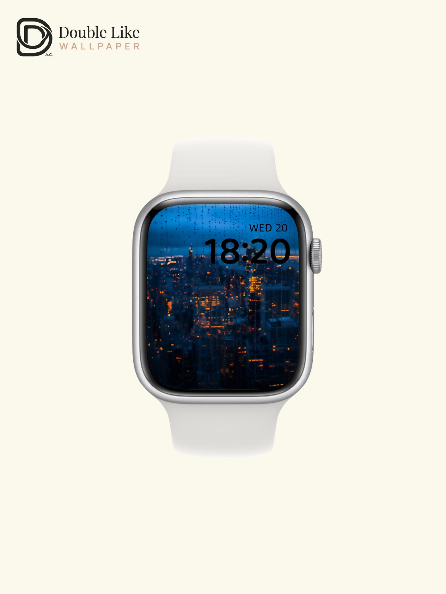 Rainy Window City Night Skyline Aesthetic Cinematic Blue Wallpaper Pack [#ZMY040]