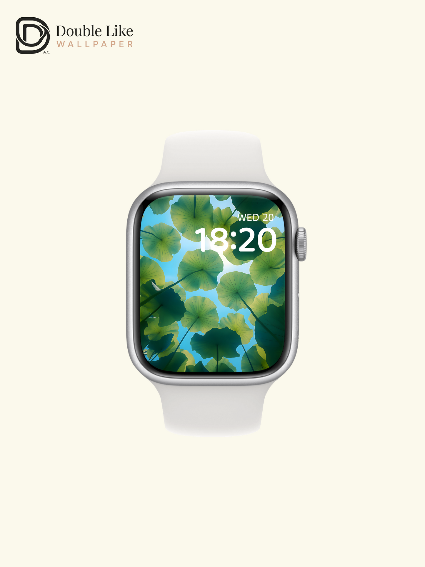 Green Lotus Leaves Sunlight Under-Leaf Aesthetic Lock Screen Wallpaper Pack [#ZJYX0538]