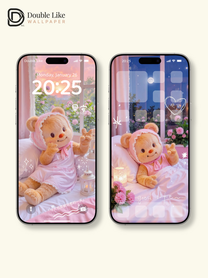 Good Morning & Good Night  | Cozy Healing Wallpaper Pack [#JJ186]