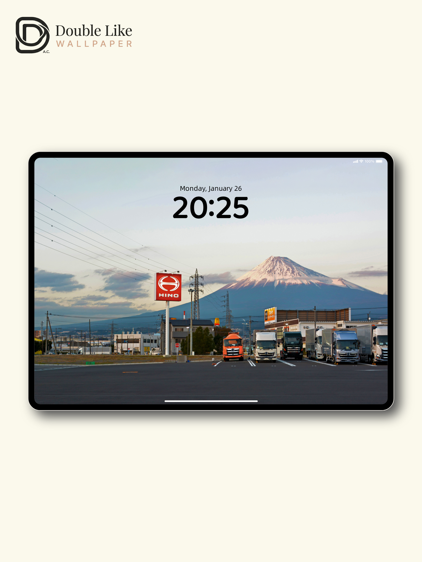 Mt.Fuji Hino Truck Japanese Vibe Full Wallpaper Set [#ZMY367]
