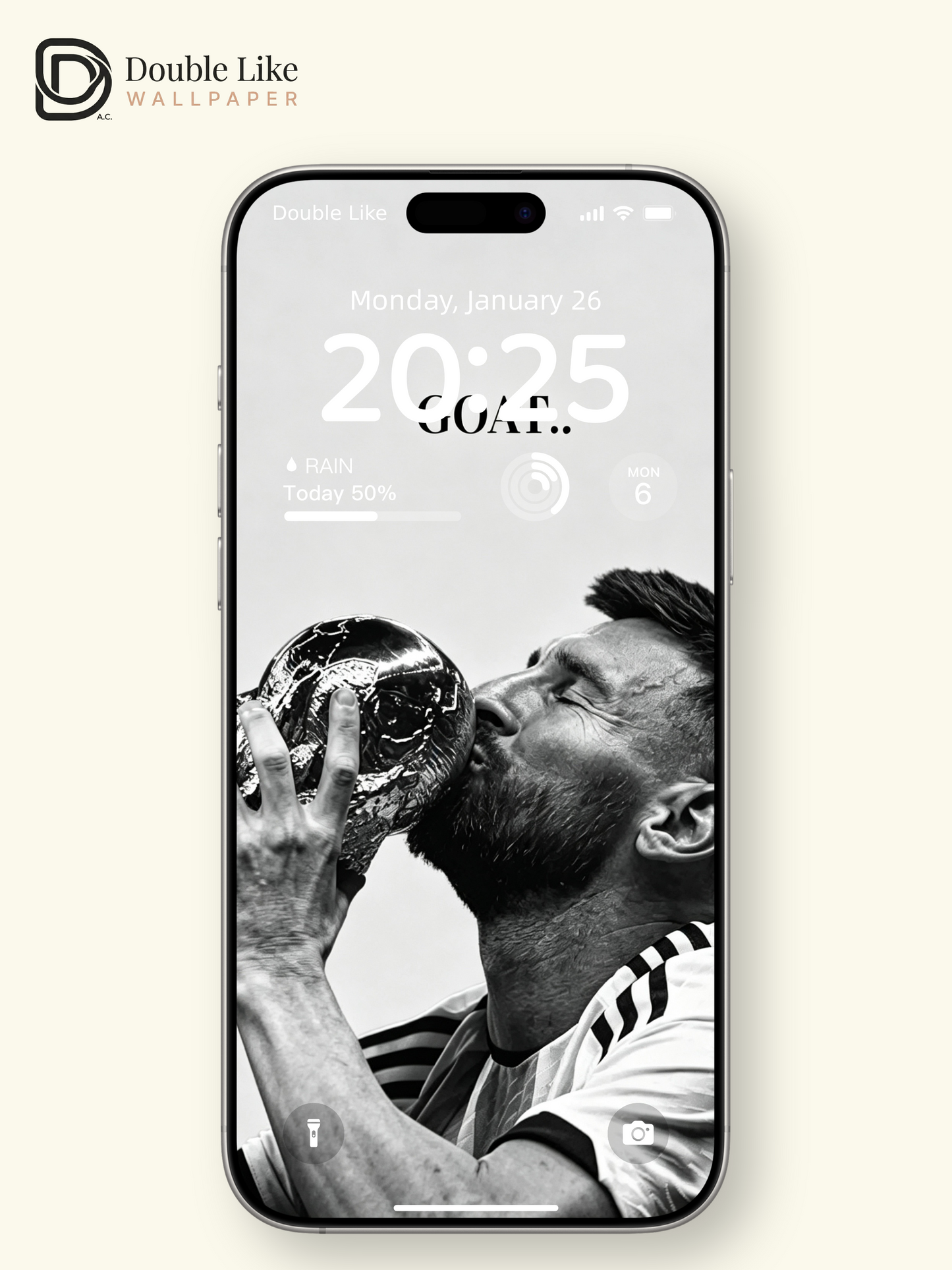Set Messi’s iconic champion moment as your phone wallpaper! Works for all devices [#HWWc004]