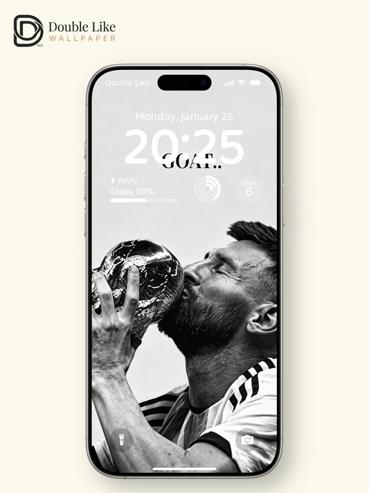 Set Messi’s iconic champion moment as your phone wallpaper! Works for all devices [#HWWc004]