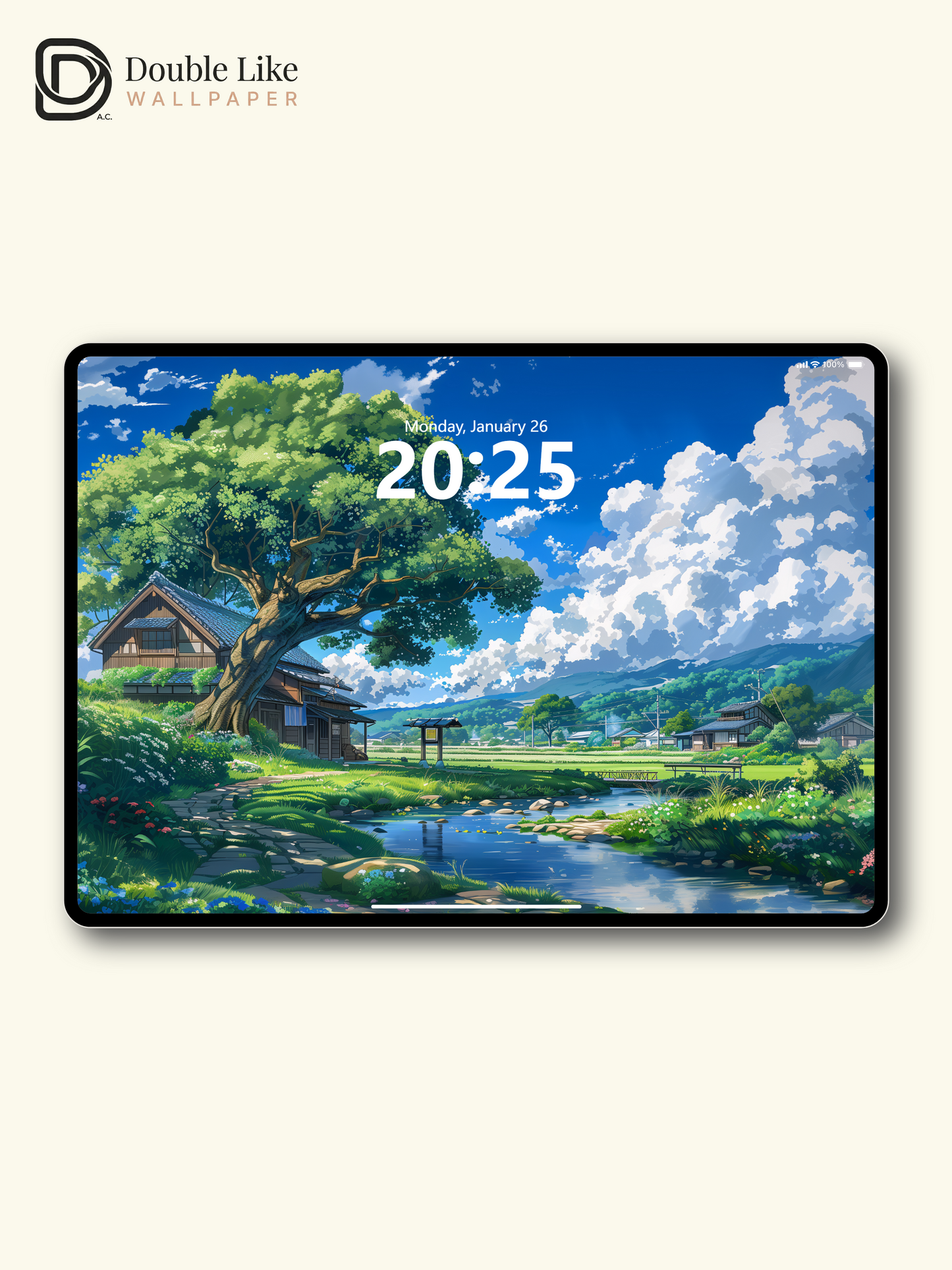 Summer Countryside River Anime Inspired Healing Wallpaper Pack [#WGF040]