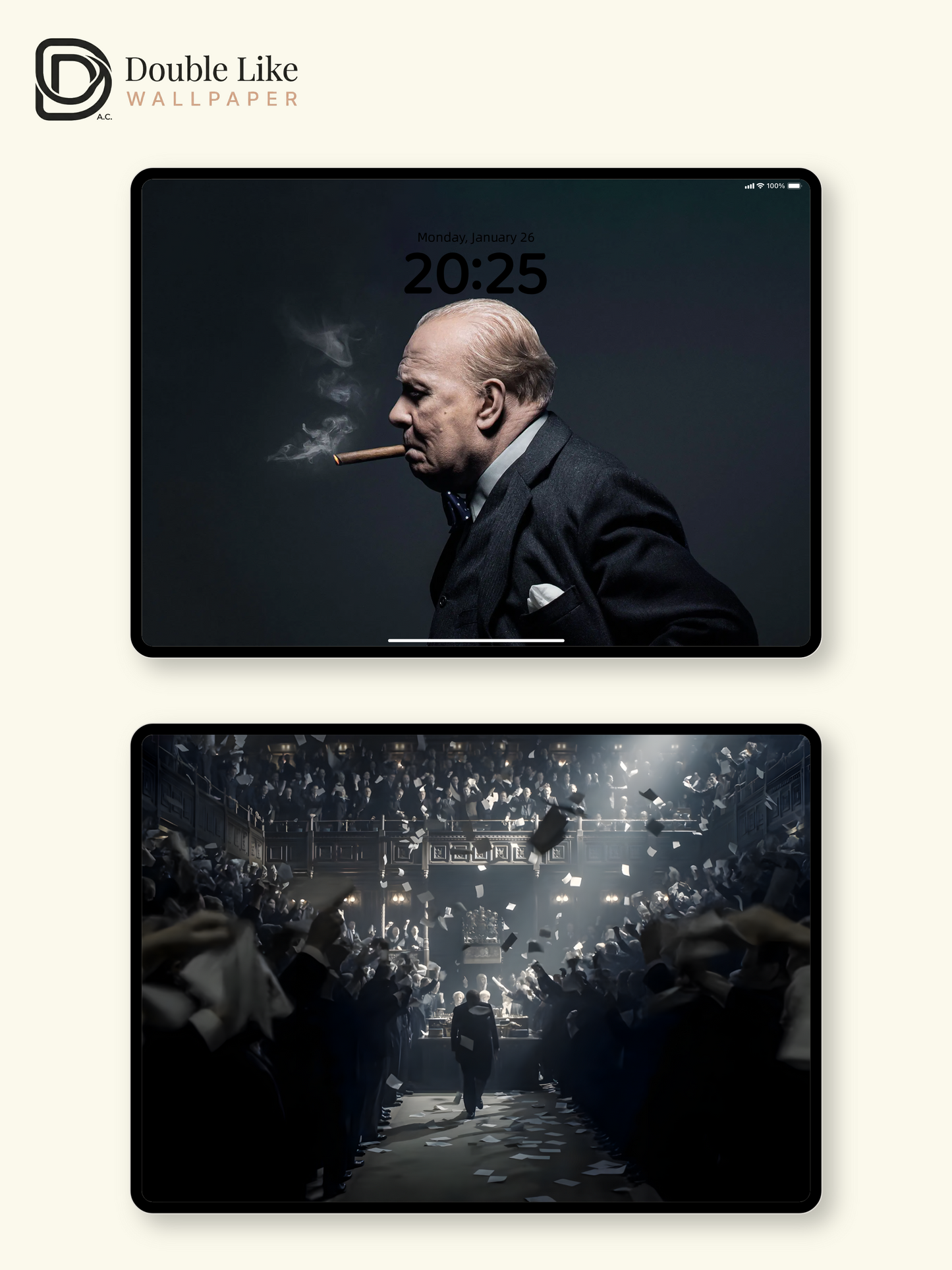 Darkest Hour Winston Churchill Movie Aesthetic Minimalist Wallpaper Pack [#ZMY526]