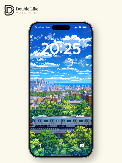 Summer Sky Railway | Shinkai-Inspired Healing Aesthetic Wallpaper [#LFHL1020]