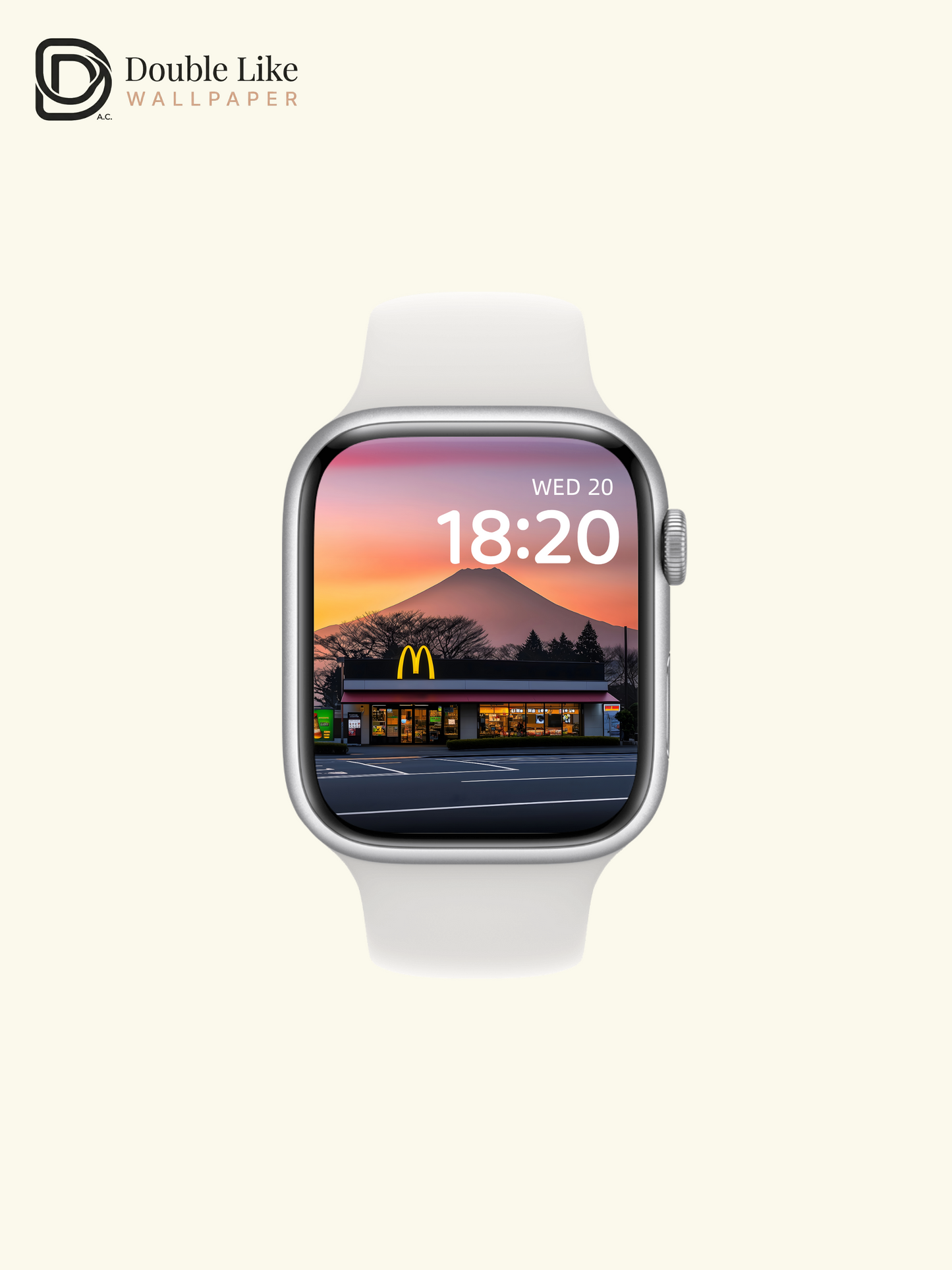 McDonald's Mount Fuji Sunset Aesthetic Digital Art Wallpaper Pack [#ZJYX0453]