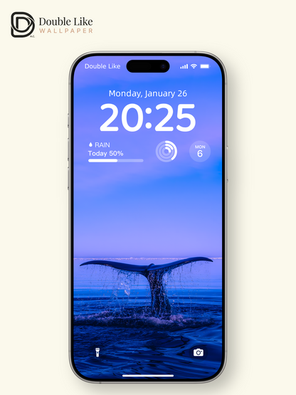 Majestic Whale Tail Splash Deep Blue Ocean Aesthetic Wallpaper Pack [#ZMY523]
