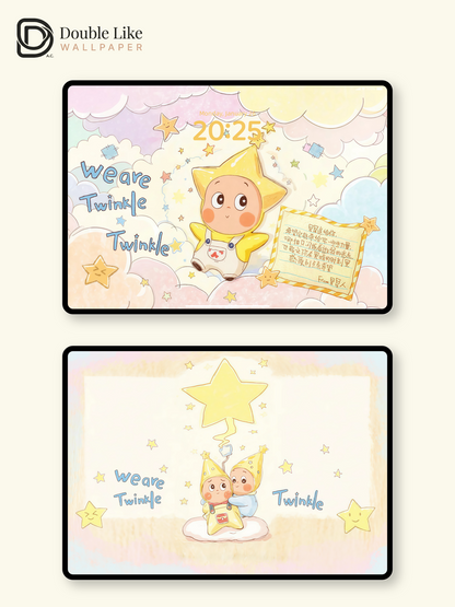 Star Wish Cloud · Dreamy Healing Wallpaper Set” (Phone + Tablet + All Devices) [#JJ127]