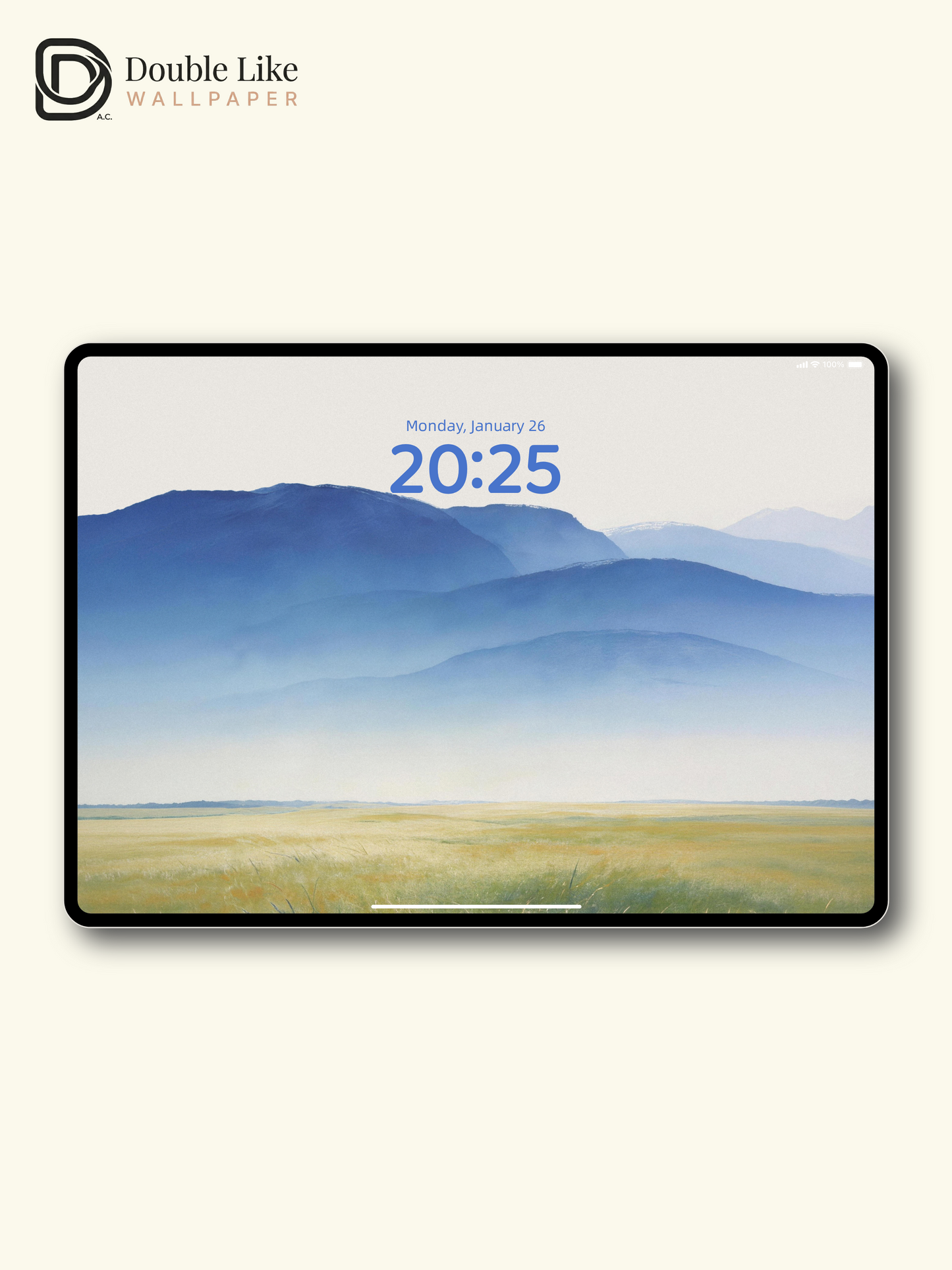Misty Layered Mountain Plain Minimal Calming Landscape Wallpaper Pack [#LFHL30408]