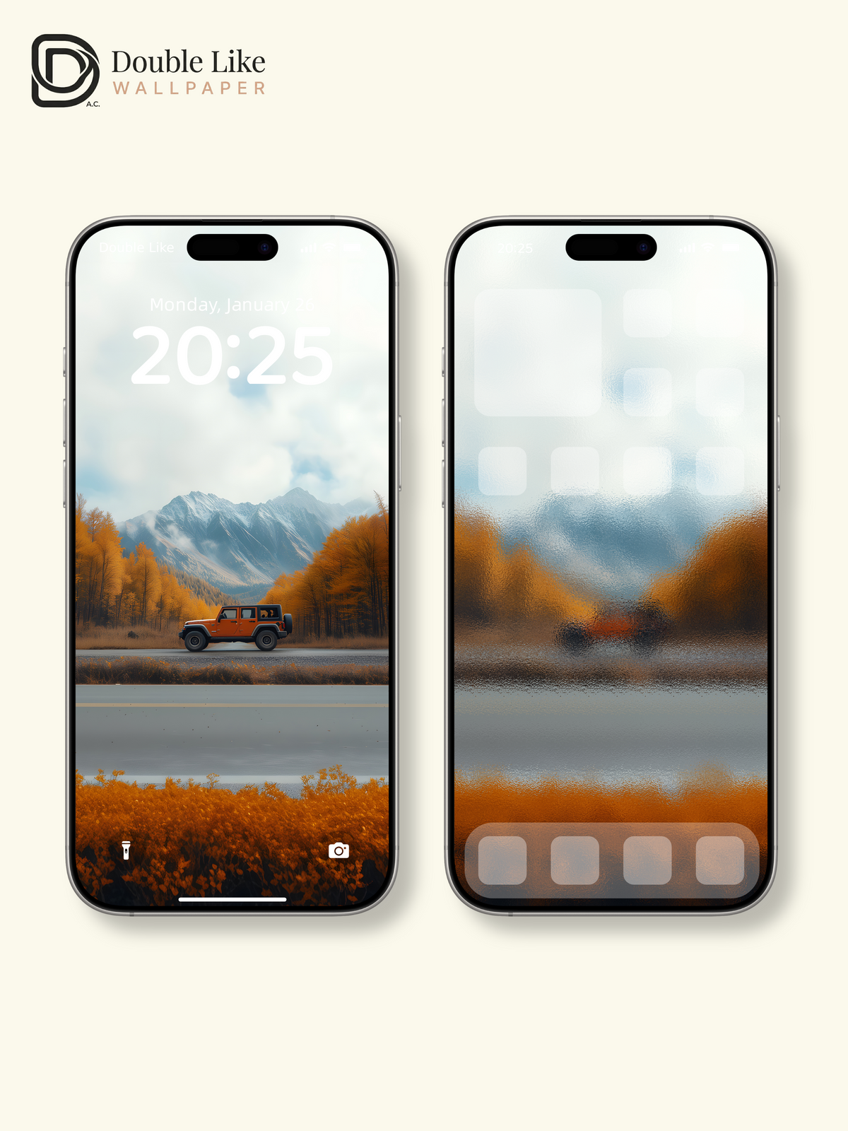 Autumn Mountain Road Car Travel Aesthetic Wallpaper Pack [#ZJY552]