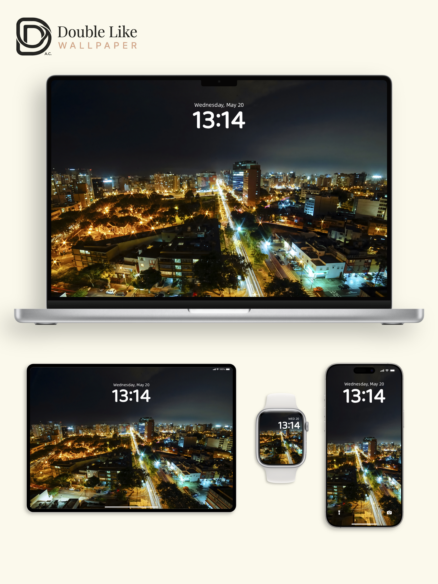 Night City Photography Urban Lights Aesthetic Wallpaper
 [#ZJYX0329]