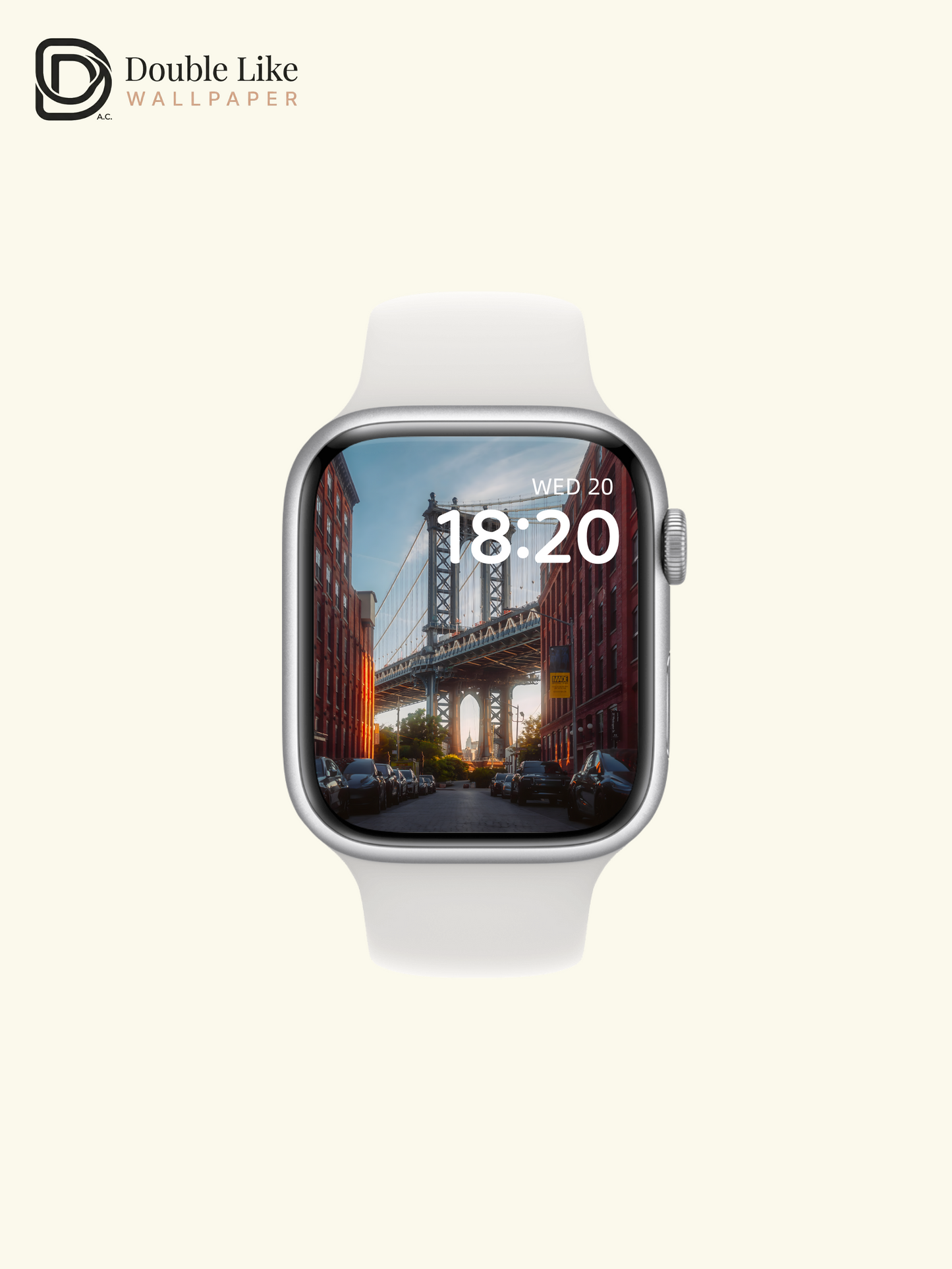 Manhattan Bridge NYC Retro City Vibe Full Wallpaper Set [#ZMY442]