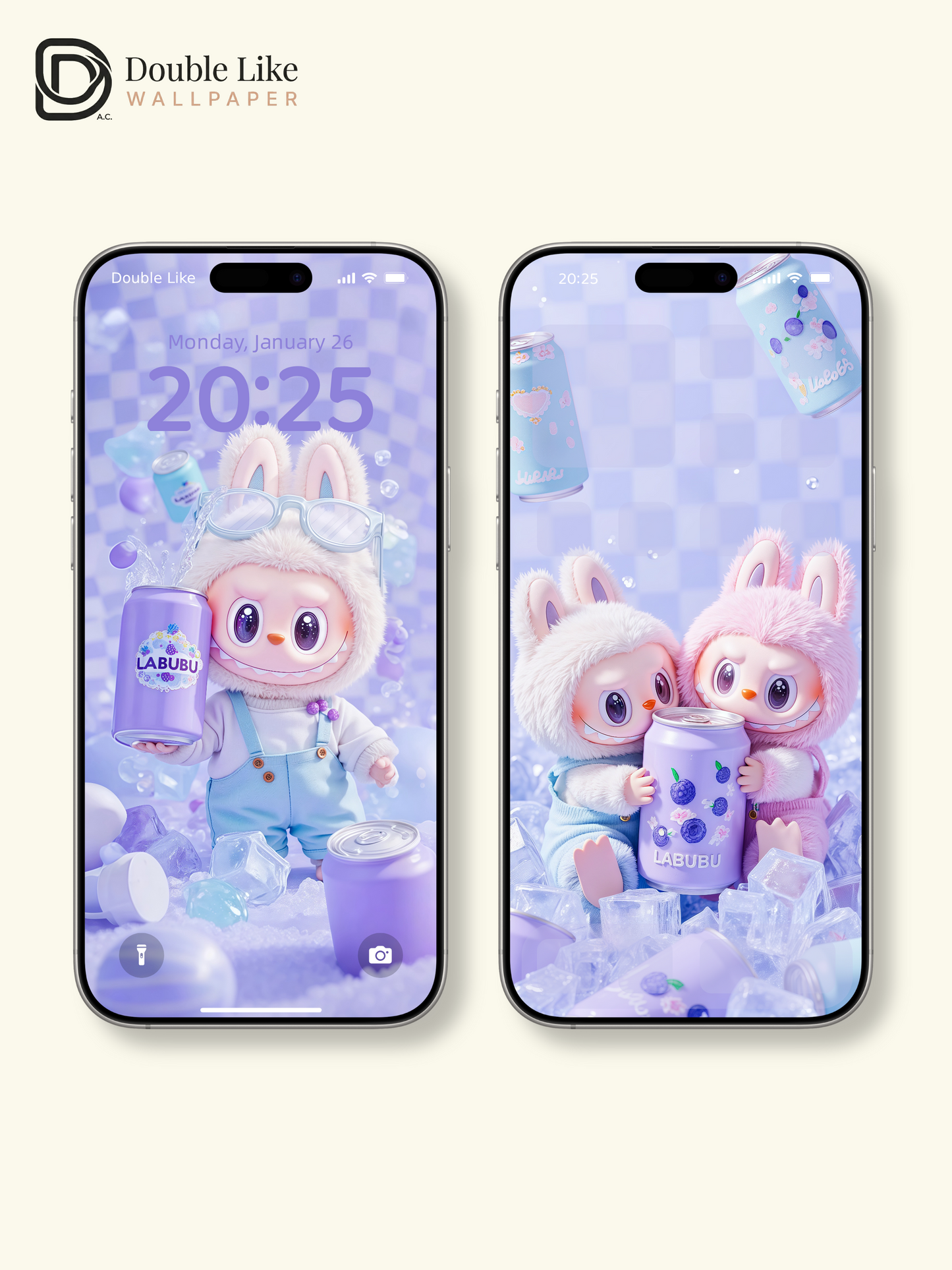 Purple Grape Soda Dreamy Fluffy Character Full Dynamic Wallpaper [#JJ105]