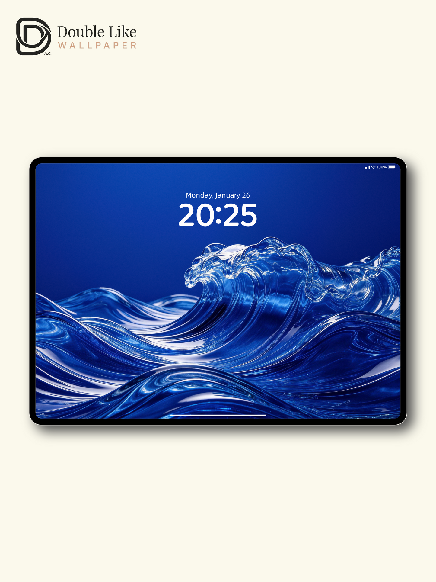 3D Glossy Liquid Ocean Waves Aesthetic Wallpaper Pack [#LFHL30606]