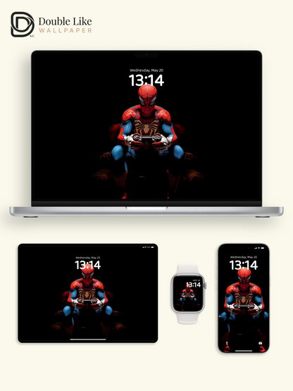 Funny Spider-Man Playing Game Dark Aesthetic Wallpaper Pack [#ZJY497]