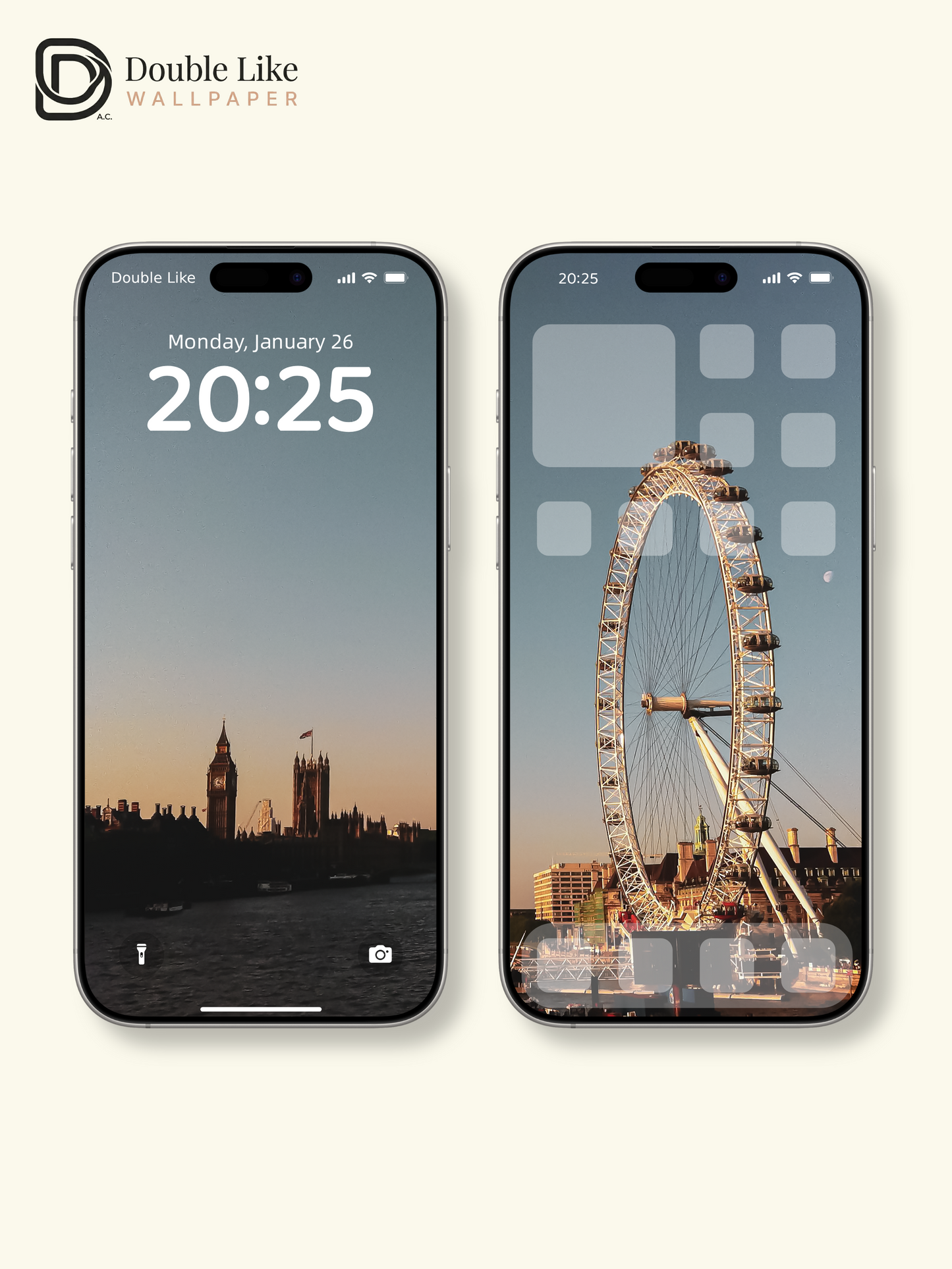 London Eye Sunset Golden Hour Thames River Aesthetic Cityscape Wallpaper Pack [#ZMY543]