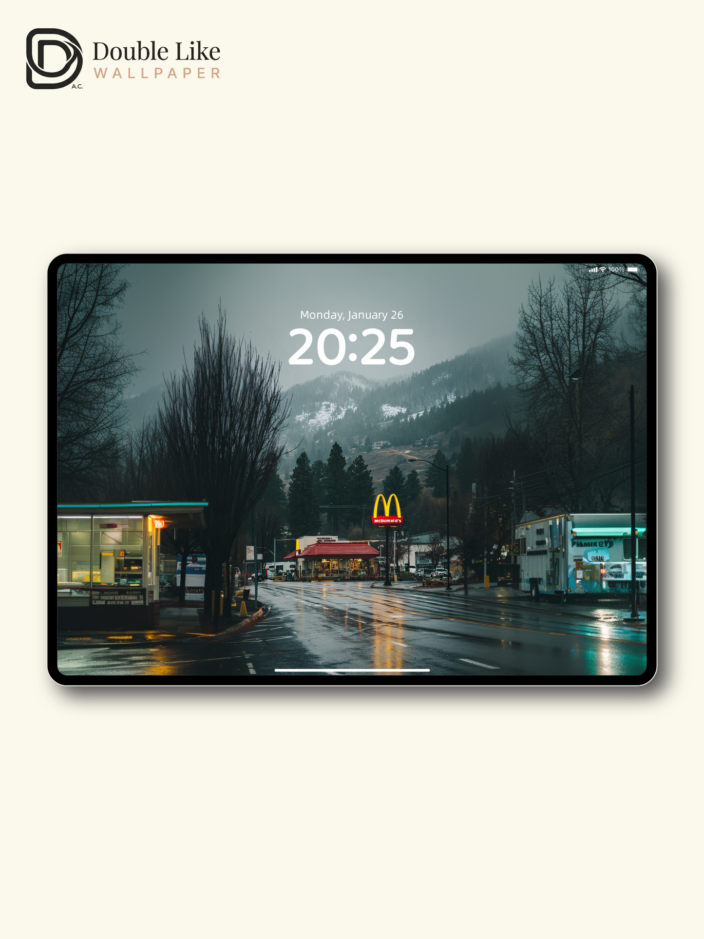 Cinematic Rainy Night City Street Neon Landscape Wallpaper Pack [#JJ1316]