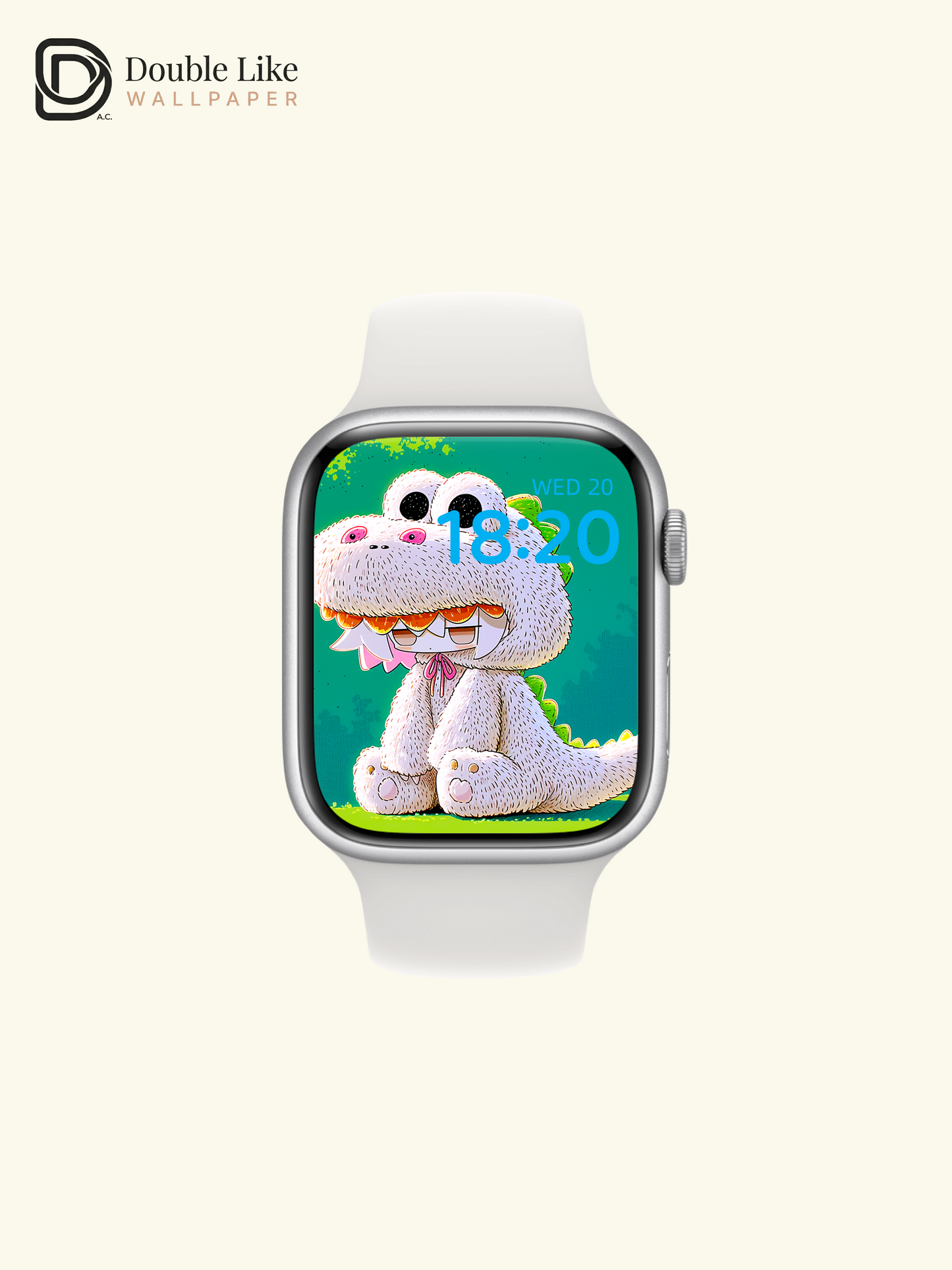 Cute White Dinosaur Onesie Anime Character Wallpaper Pack [#GG1410]