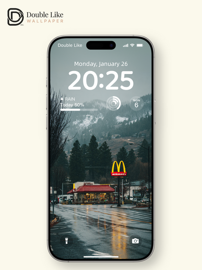 Cinematic Rainy Night City Street Neon Landscape Wallpaper Pack [#JJ1316]