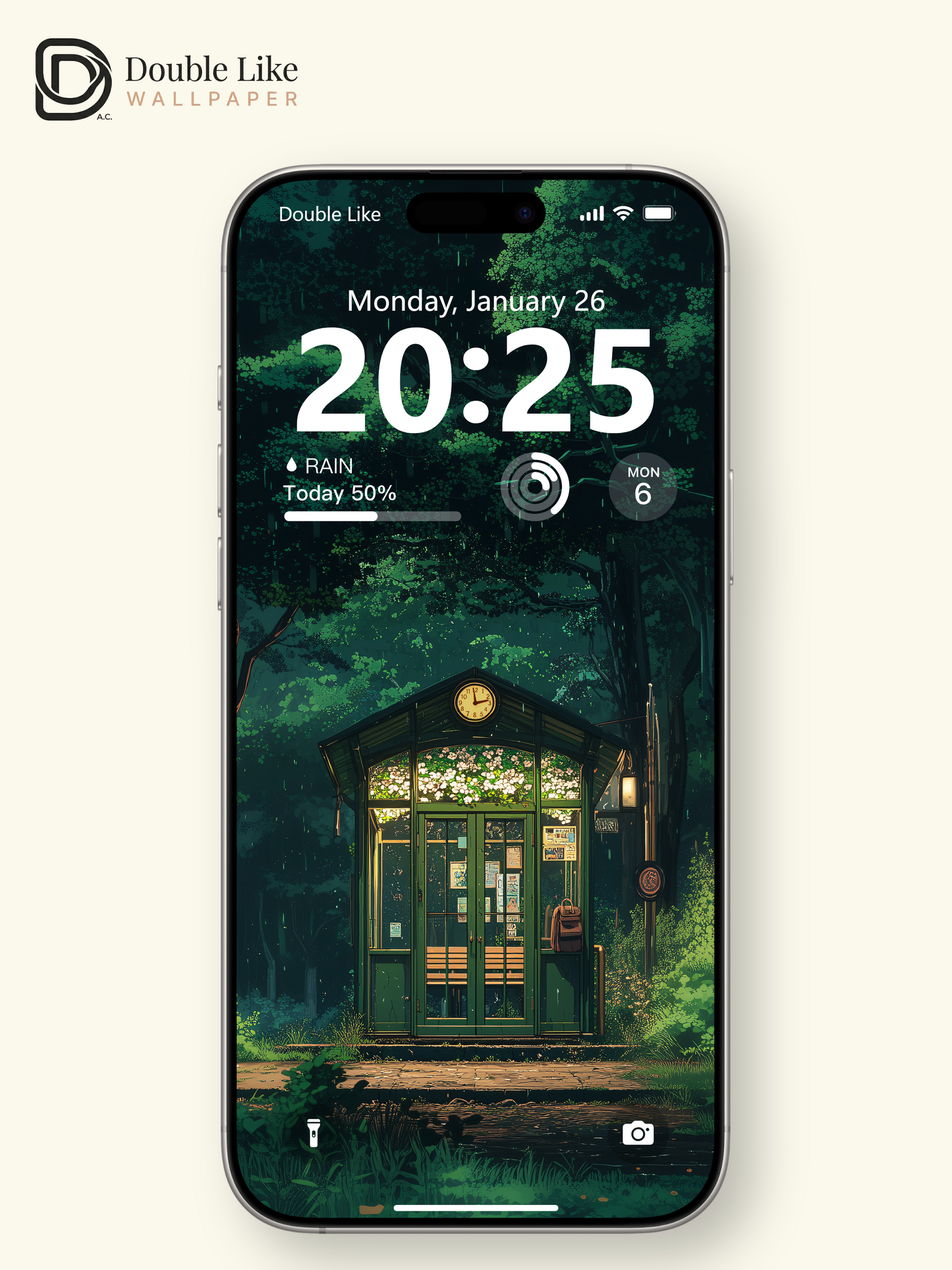 Cozy Forest Cabin Night Anime Aesthetic Wallpaper Pack [#WGF114]