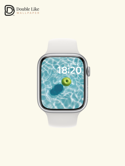 Refreshing Green Apple Sparkling Water Minimalist Wallpaper Pack [#ZJYX0858]