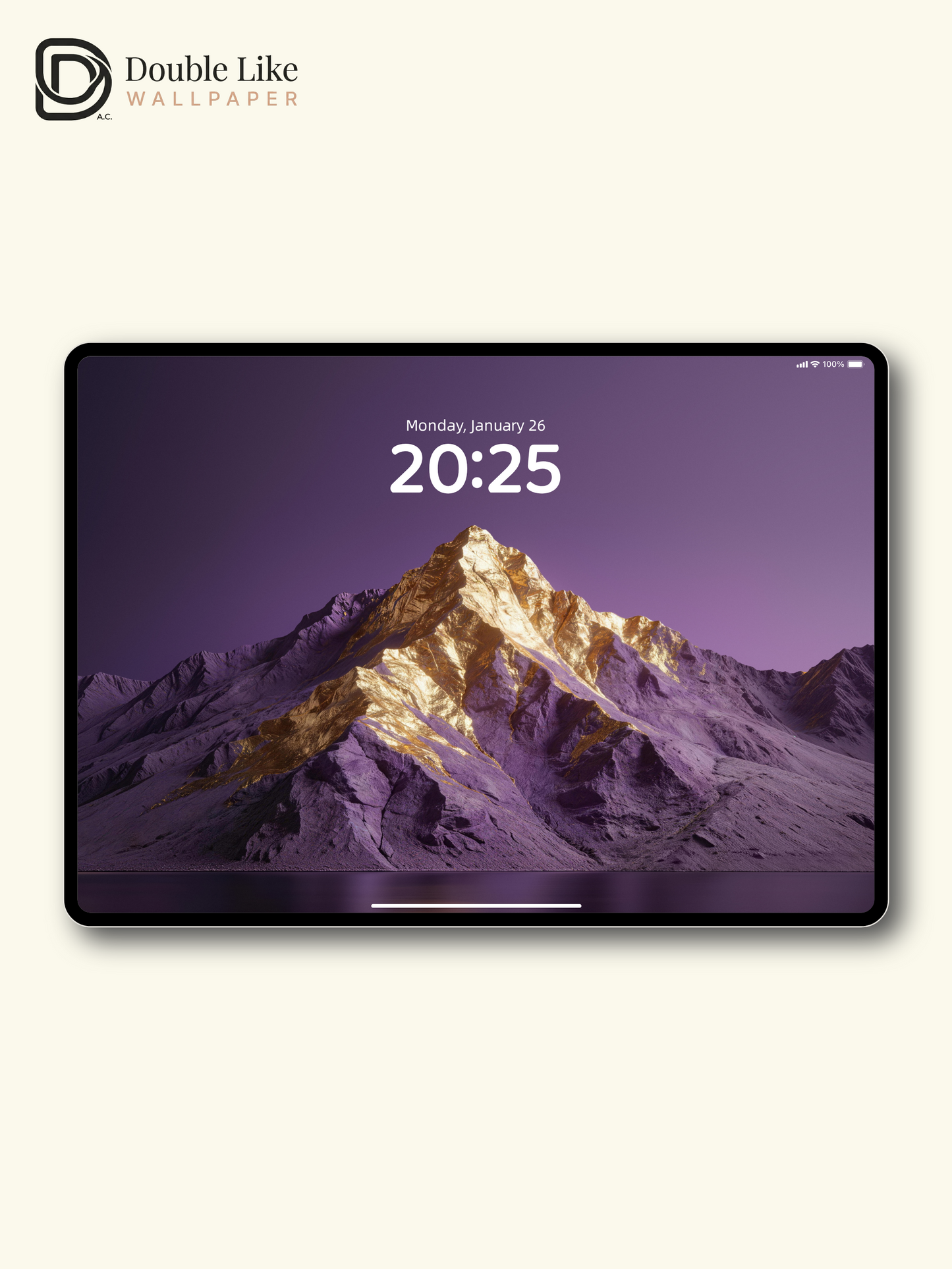 Purple Golden Peak Inspiring Dreamy Minimal Mountain Wallpaper Pack [#LFHL30406]