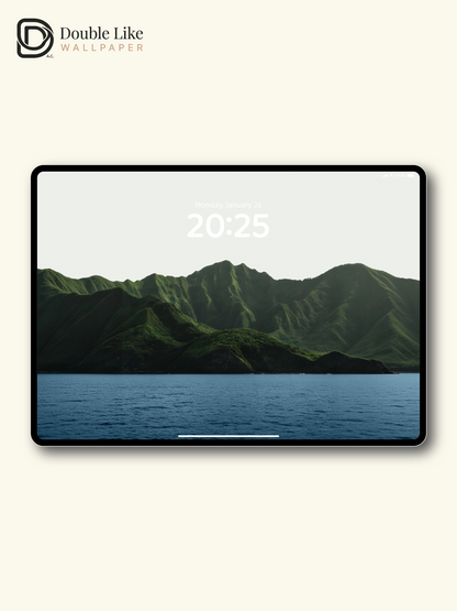 merald Coastal Mountain Ridge & Deep Ocean Nature Aesthetic Wallpaper Pack [#JJ230902]