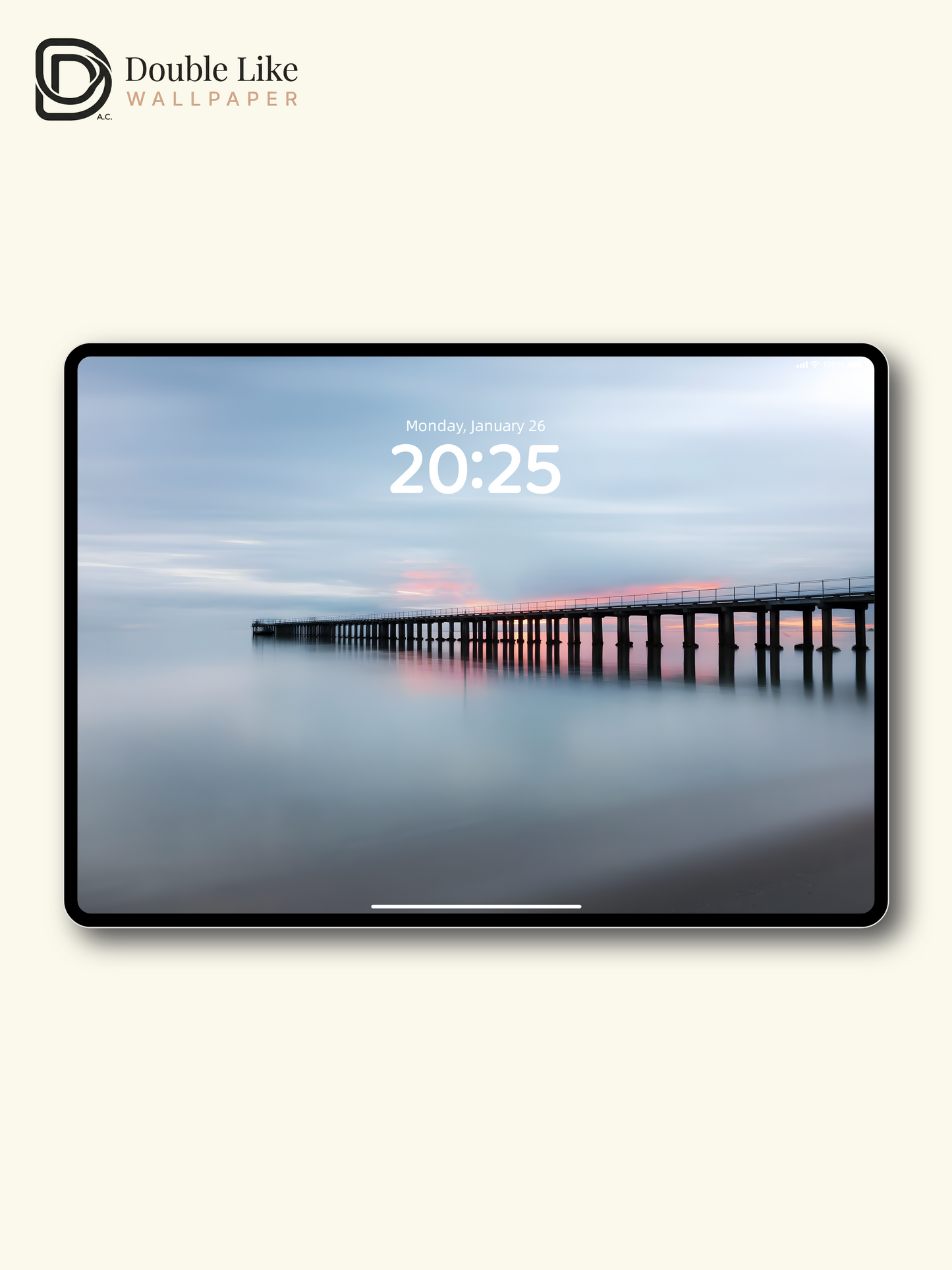 Minimalist Ocean Wooden Pier Sunset Aesthetic Cinematic Wallpaper Pack [#ZMY488]