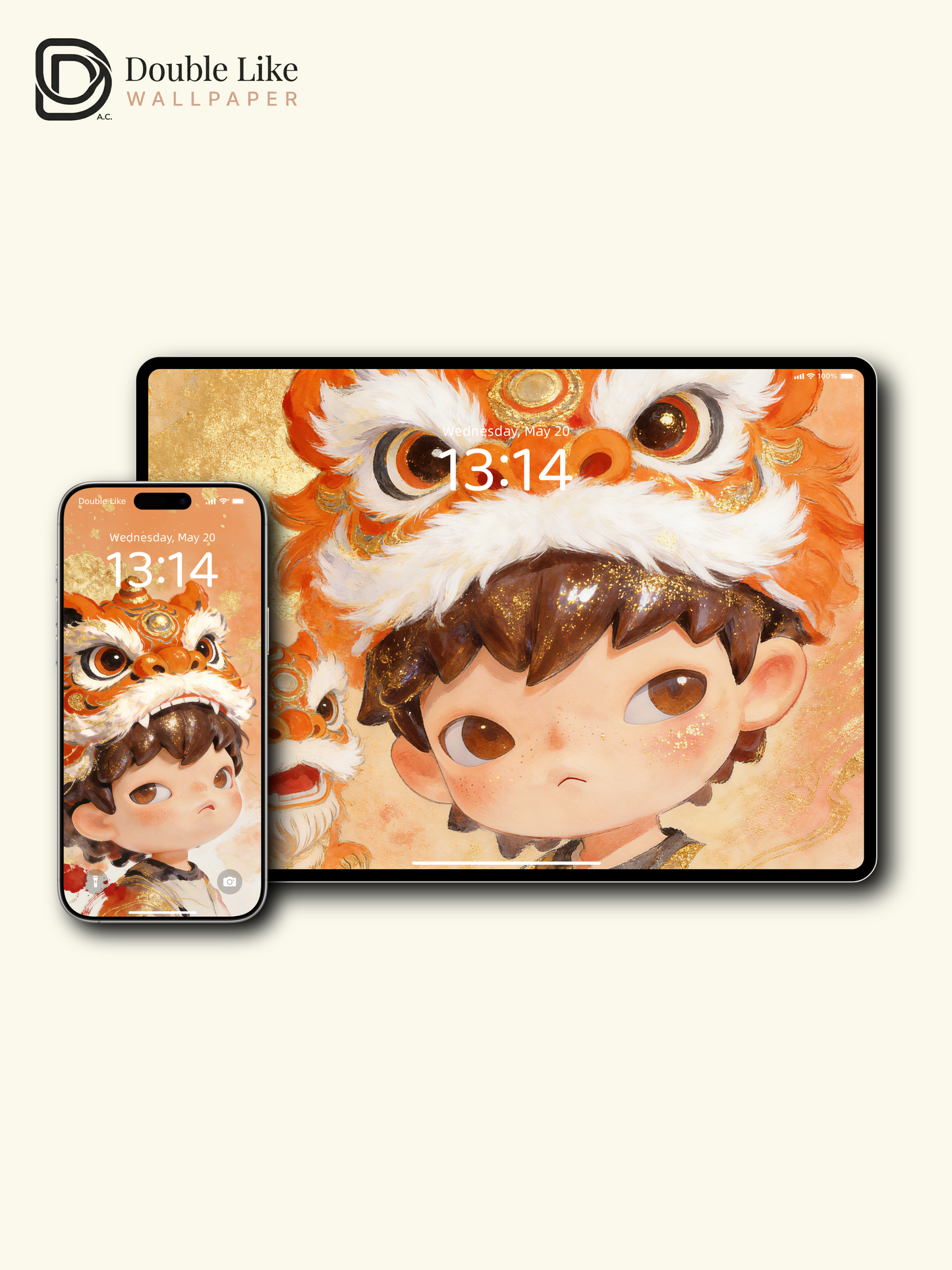 Lion Luck Energy 🦁✨ | Oriental Aesthetic Wallpaper Pack [#JJ312]