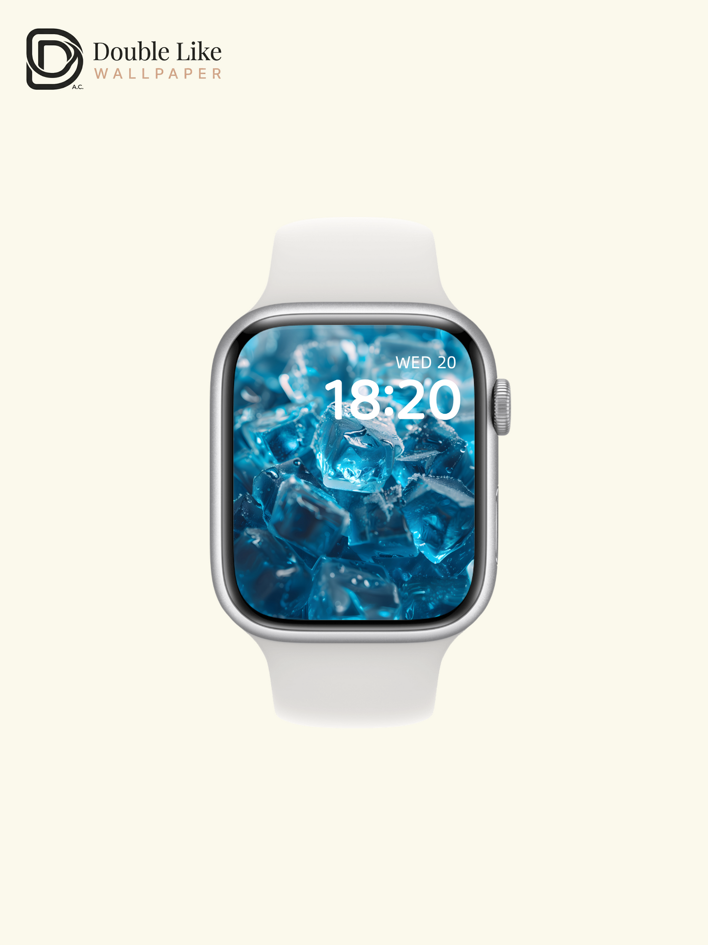 Refreshing Blue Ice Cubes Calm Summer Aesthetic Wallpaper Pack [#ZJYX0233]