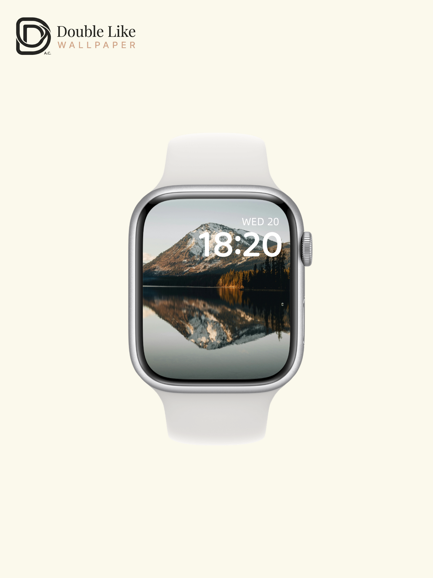 Snowy Mountain Lake Reflection Landscape Wallpaper Pack [#ZJYR001]