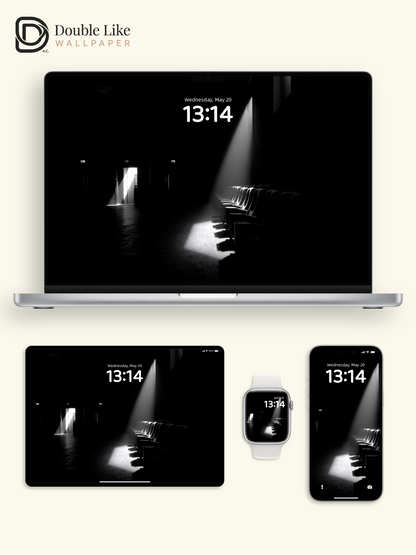 Cinematic Light Empty Cinema Theater Seat Lonely Minimalist Wallpaper Pack [#JJ1219]