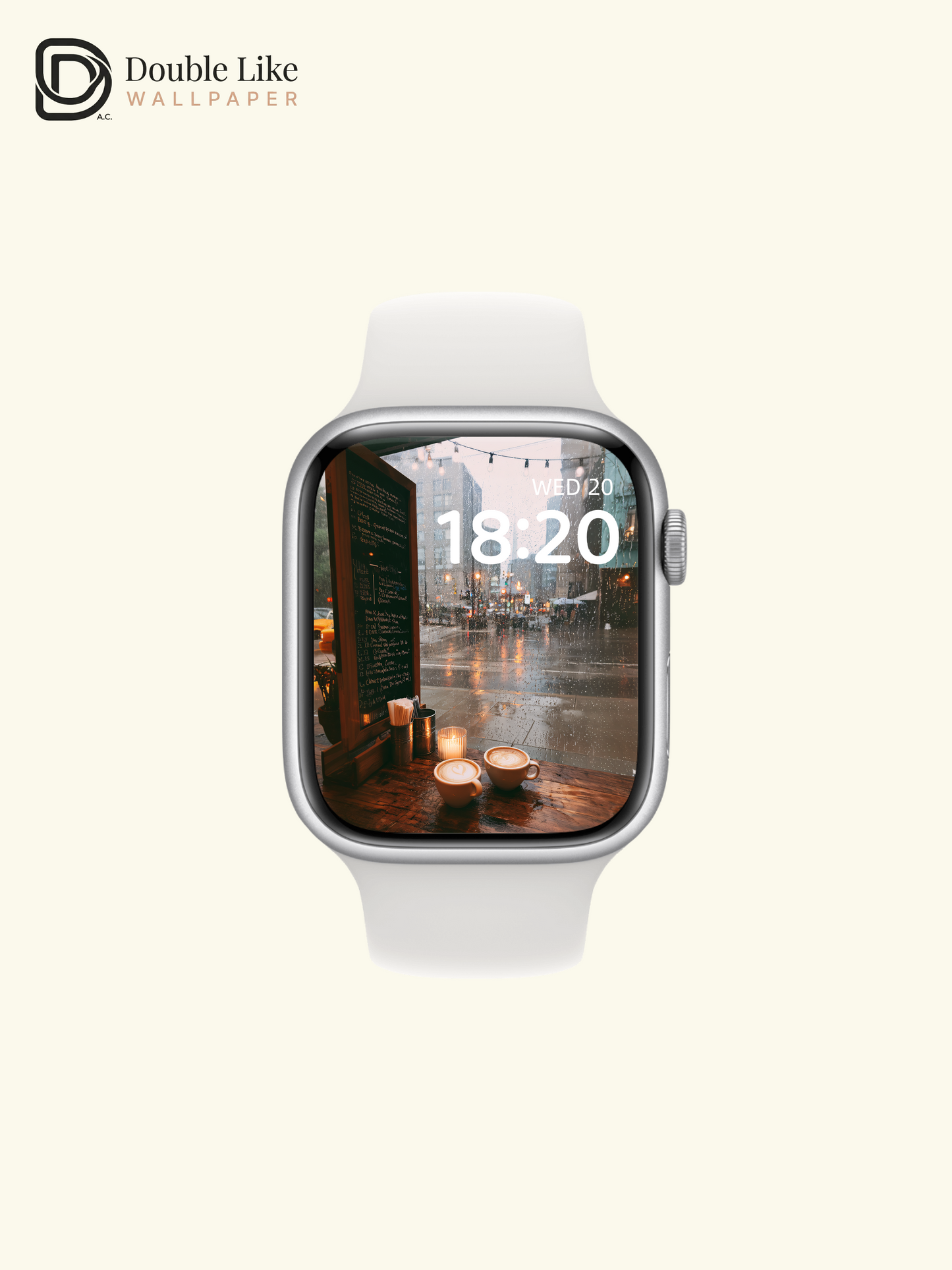 Rainy Day Cafe Window Cozy Coffee Aesthetic Wallpaper Pack [#JJ1283]