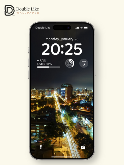Night City Photography Urban Lights Aesthetic Wallpaper
 [#ZJYX0329]