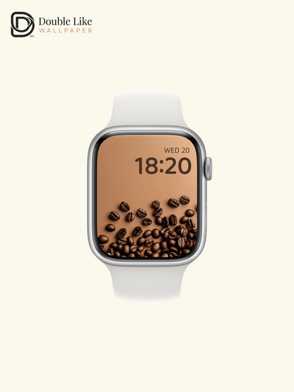 Combined Product Name: Warm Brown Coffee Beans Minimalist Calming Vibe Full-Device Still Life Wallpaper Pack [#ZMY196]