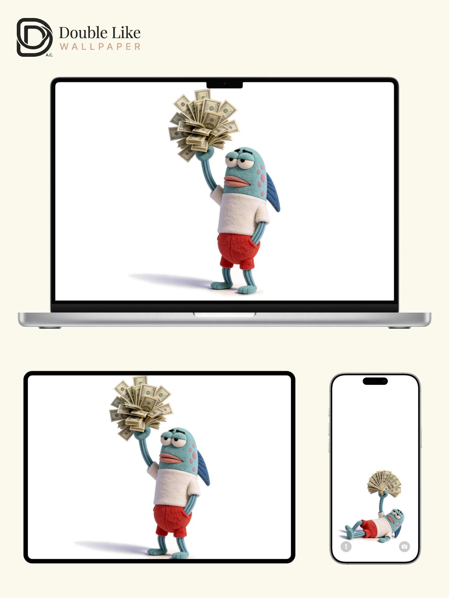 Every worker needs this rich fish wallpaper! Live wallpaper fits all phones [#HWWa004]